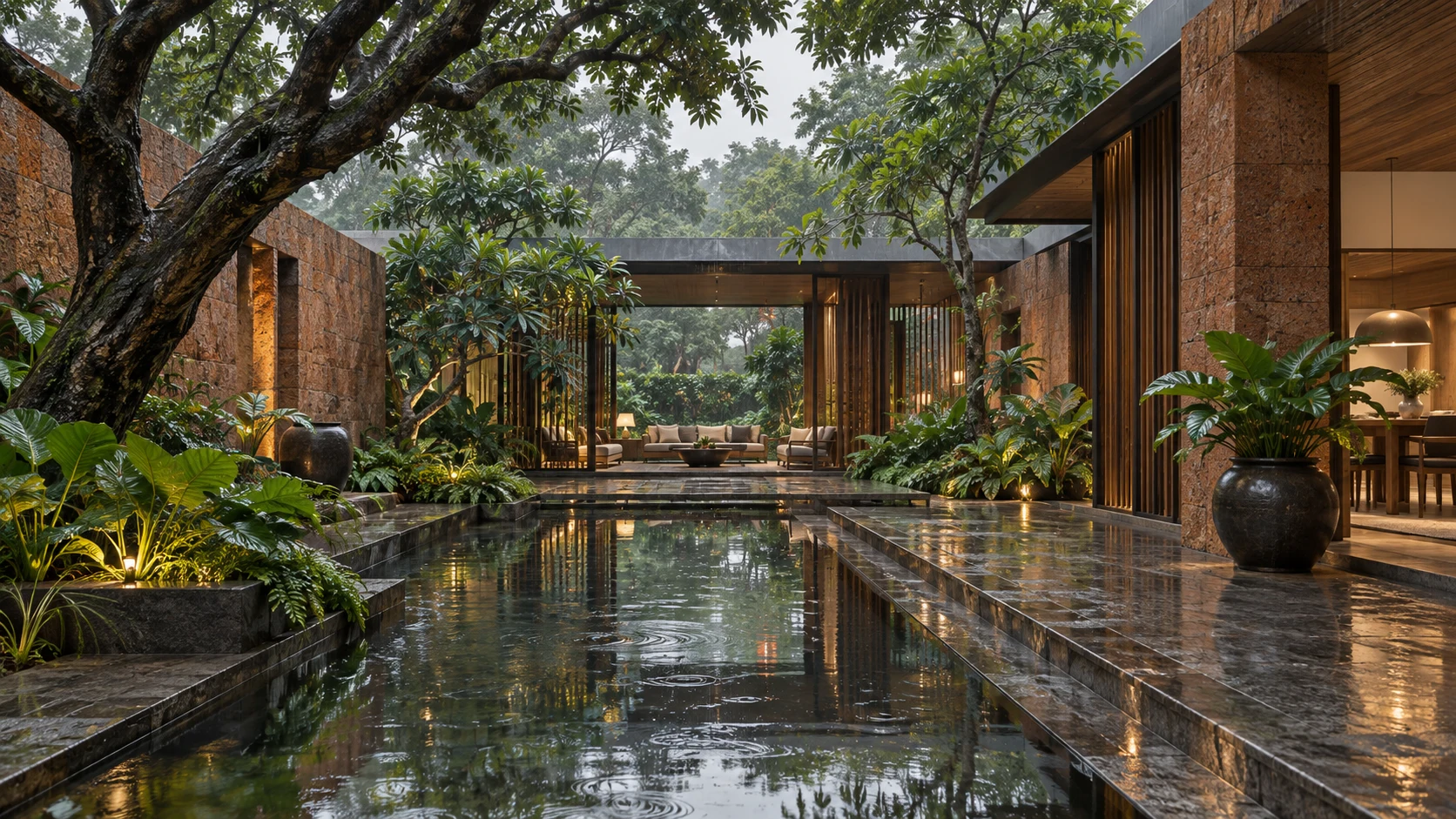 Monsoon Courtyard — original architectural concept